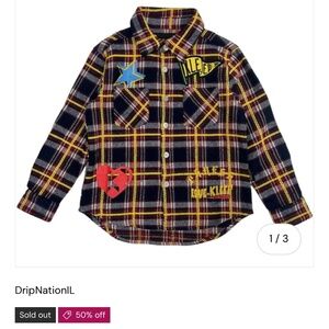 Kids Flannel Button Up